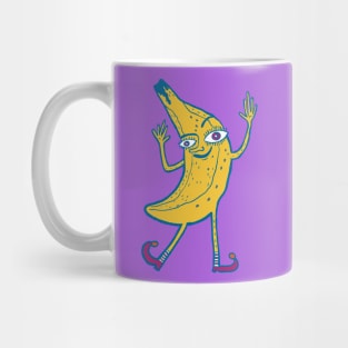 The Joyful Dance of a Crazy Banana Mug